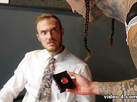 Christian Wilde & Penny Barber & Ruckus in Spooky Bisexual Afterlife Part 1: Office – BiFuck