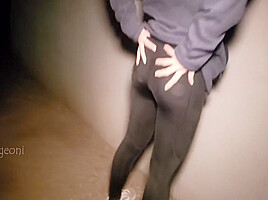 Sneaking Around An Apartment To Find A Good Place To Get Off