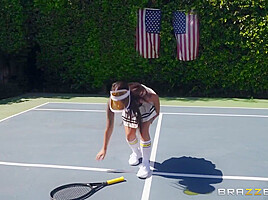 Teen Gina Has Her Hairy Cunt And Ass Fucked By A Big Dicked Tennis Player – Xander Corvus And Gina Valentina