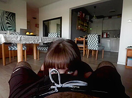 Coronavirus Quarantine Girl Is Hungry For Cock- Cum In Mouth