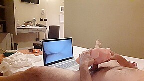 My tribute to Luana with a fake pussy