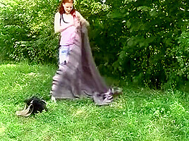 Redhead German Teen With Small Tits Gets Smashed Outdoors